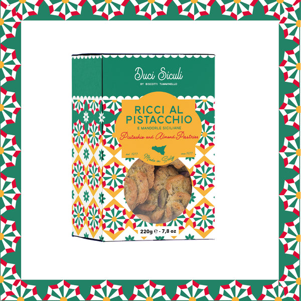 Ricci al Pistacchio di Bronte - Sicilian Pistachio Biscuits