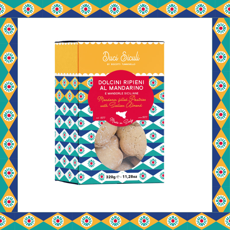 Dolcini al Mandarino e Mandorle Siciliane- Sicilian Mandarin & Almond Filled Pastries
