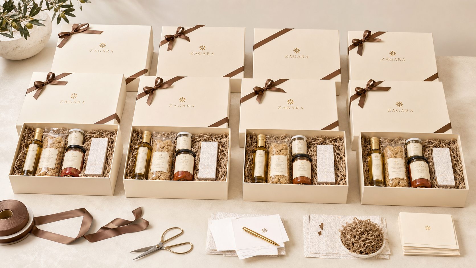 ZAGARA gift orders prepared for careful dispatch