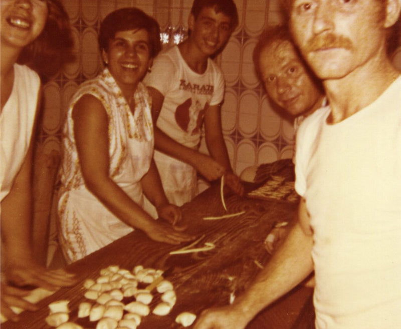 The Tumminello family in the Castelbuono workshop
