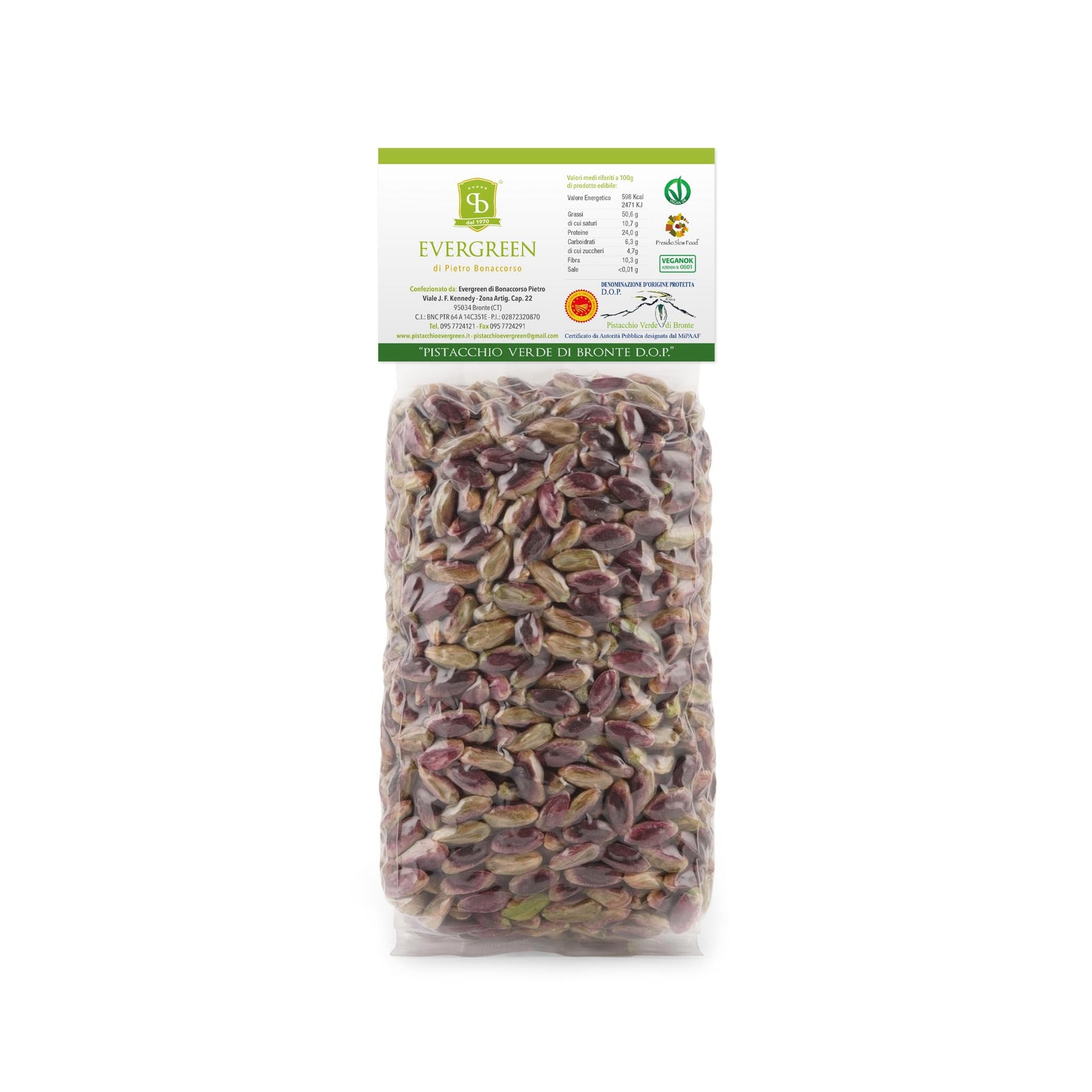 Bronte Green Pistachio DOP Shelled