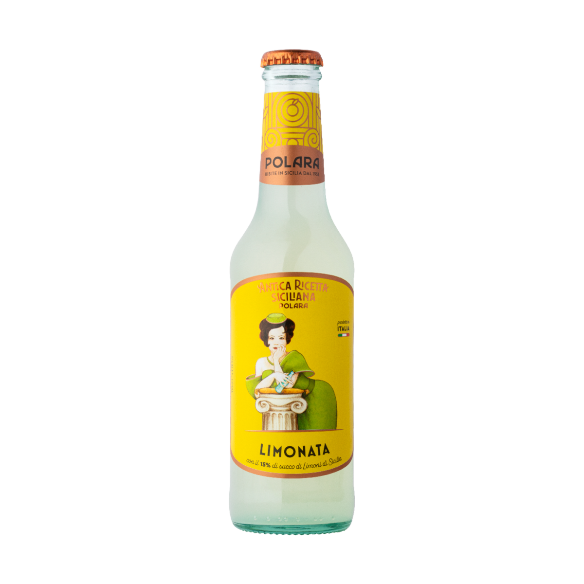 Polara Limonata Sicilian lemon soda bottle
