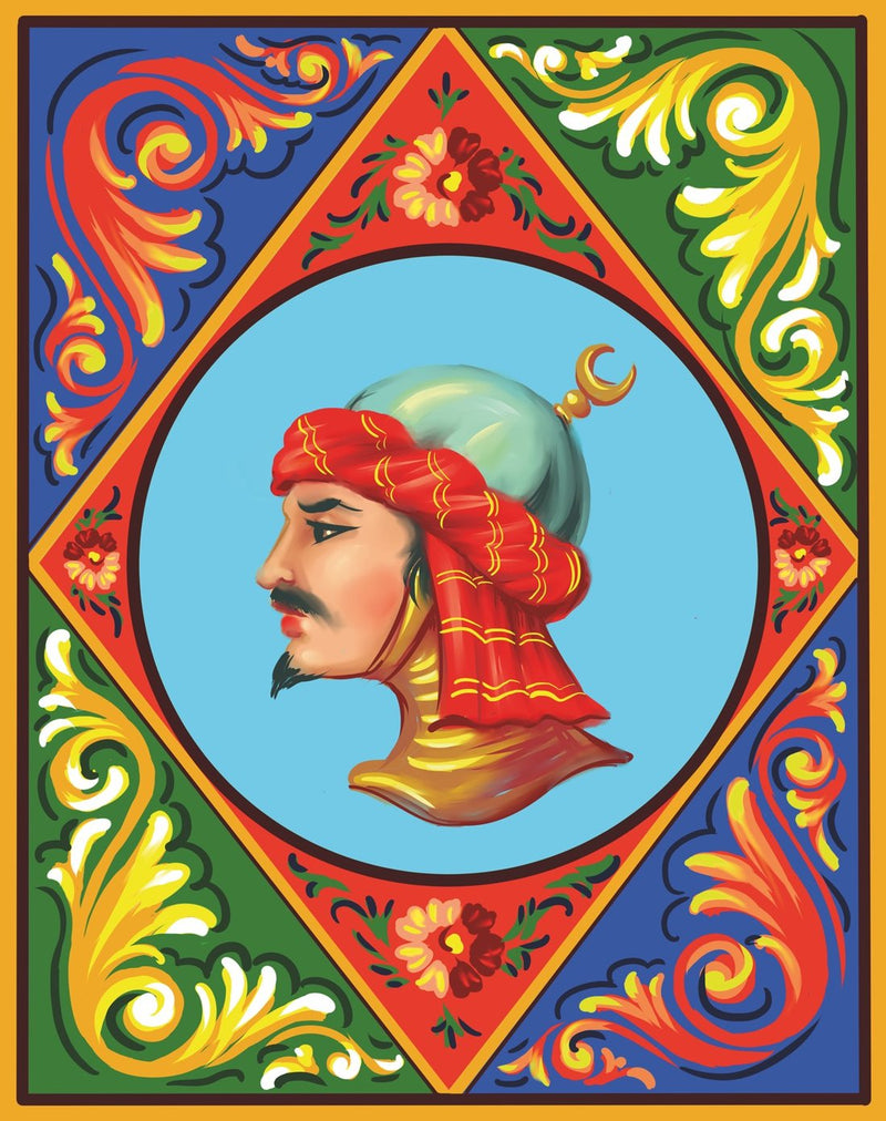 Rosso di Sicilia — cart art, Moor's head