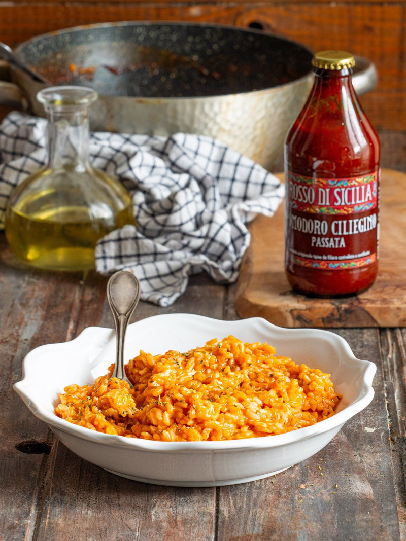Rosso di Sicilia — passata and risotto